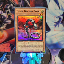 A Super Rare "Cyber Dragon Core" card from the Yugioh Structure Deck: Cyber Dragon Revolution.