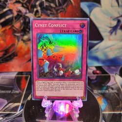 A Super Rare "Cynet Conflict" card from the Yugioh Set: Fists of the Gadgets.