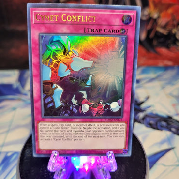  An Ultra Rare "Cynet Conflict" card from the Yugioh Set: Ghosts From the Past: The 2nd Haunting (GFP2).