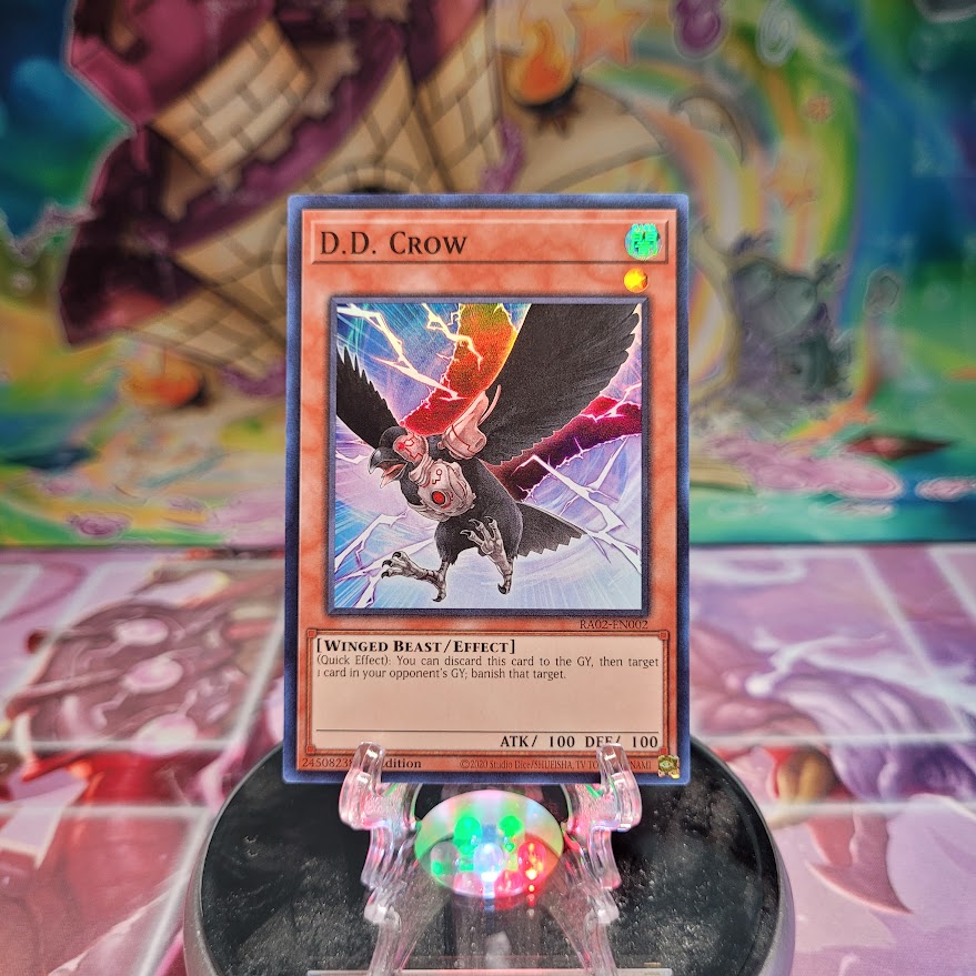 A Super Rare "D.D. Crow" card from the Yugioh Set: Rarity Collection 2 (RA02).