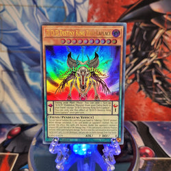  An Ultra Rare "D/D/D Destiny King Zero Laplace" card from the Yugioh Set: Ghosts From the Past: The 2nd Haunting (GFP2).