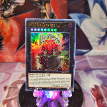  An Ultra Rare "D/D/D Duo-Dawn King Kali Yuga" card from the Yugioh Set: Ghosts From the Past: The 2nd Haunting (GFP2).