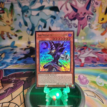 An Ultra Rare "Dark Magician, the Pharaoh's Servant" card from the Yugioh Set: Magnificent Monsters (MAMO).