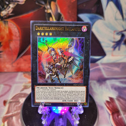 An Ultra Rare "Darktellarknight Batlamyus" card from the Yugioh Set: Rarity Collection 1 (RA01).