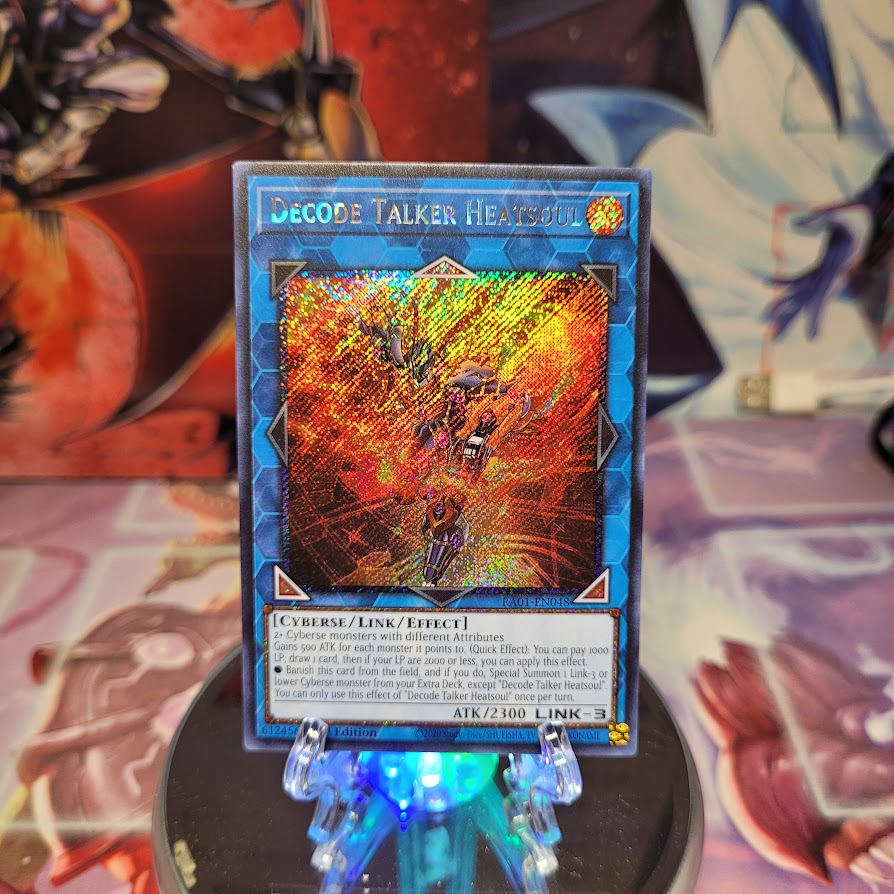 Decode Talker Heatsoul [RA01-EN048] Platinum Secret Rare