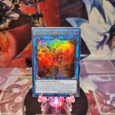 An Ultra Rare "Decode Talker Heatsoul" card from the Yugioh Set: Rarity Collection 1 