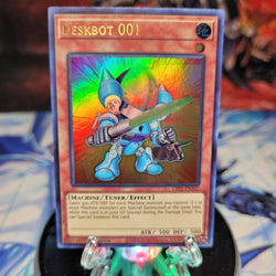  An Ultra Rare "Deskbot 001" card from the Yugioh Set: Ghosts From the Past: The 2nd Haunting (GFP2).