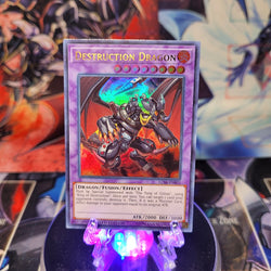 An Ultra Rare "Destruction Dragon" card from the Yugioh Set: Legendary Collection Kaiba.