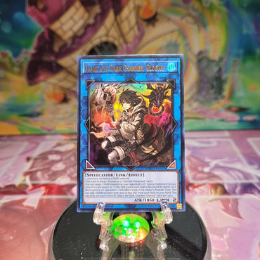 An Ultra Rare "Dharc the Dark Charmer, Gloomy" card from the Yugioh Set: 25th Anniversary Tin: Dueling Heroes Mega-Tin Mega Pack. 