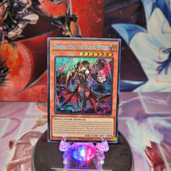 A Secret Rare "Diabellstar the Black Witch" card from the Yugioh Set: Age of Overlord.