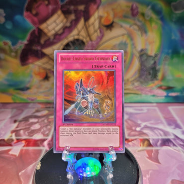 An Ultra Rare "Double-Edged Sword Technique" card from the Yugioh Set: Ra Yellow Mega Pack.