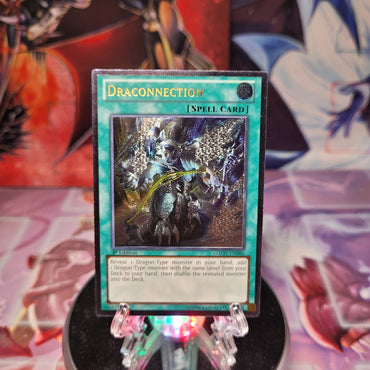An Ultimate Rare "Draconnection" card from the Yugioh Set: Galactic Overlord (GAOV).