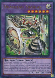 An Ultra Rare "Dracotail Shaulas" card from the Yugioh Set: Burst Protocol (BPRO).