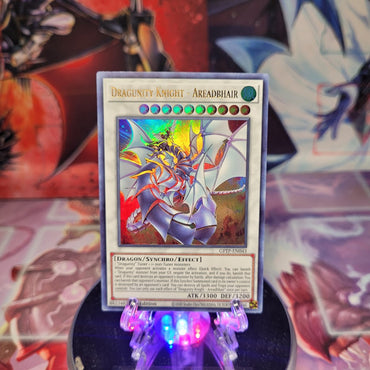 An Ultra Rare "Dragunity Knight - Areadbhair" card from the Yugioh Set: Ghosts From the Past.