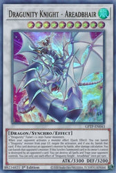 An Ultra Rare "Dragunity Knight - Areadbhair" card from the Yugioh Set: Ghosts From the Past: The 2nd Haunting (GFP2).