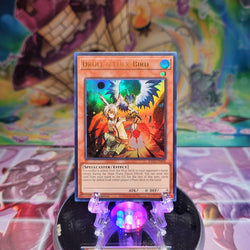 An Ultra Rare "Droll & Lock Bird" card from the Yugioh Set: Rarity Collection 2 (RA02).