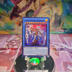 A Super Rare "Drytron Meteonis Da Draconids" card from the Yugioh Set: The Infinite Forbidden.