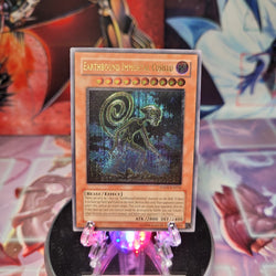 An Ultimate Rare "Earthbound Immortal Cusillu" card from the Yugioh Set: Ancient Prophecy.