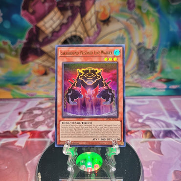 An Ultra Rare "Earthbound Prisoner Line Walker" card from the Yugioh Set: 25th Anniversary Tin: Dueling Mirrors.