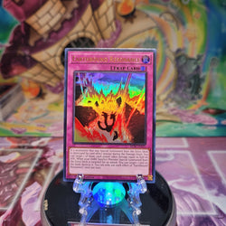 An Ultra Rare "Earthbound Resonance" card from the Yugioh Set: Battles of Legend: Terminal Revenge.