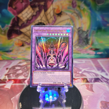 An Ultra Rare "Earthbound Servant Geo-Kraken" card from the Yugioh Set: 25th Anniversary Tin: Dueling Mirrors.