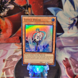 A Super Rare "Effect Veiler" card from the Yugioh Set: Rarity Collection 1 (RA01).