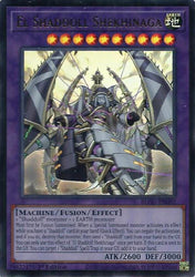 An Ultra Rare "El Shaddoll Shekhinaga" card from the Yugioh Set: Battles of Legend: Glorious Gallery (BLGG).