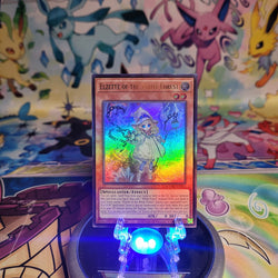 An Ultra Rare "Elzette of the White Forest" card from the Yugioh Set: Magnificent Monsters (MAMO).