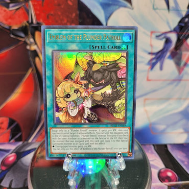 An Ultra Rare "Emblem of the Plunder Patroll" card from the Yugioh Set: Battles of Legend: Crystal Revenge.