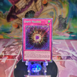 A Secret Rare "Empty Machine" card from the Yugioh Set: battles of Legend: Relentless Revenge.