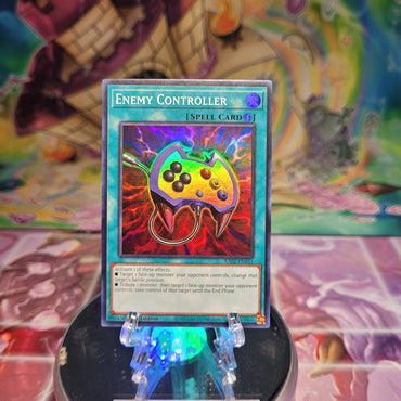 A Super Rare "Enemy Controller" card from the Yugioh Set: Rarity Collection 2 (RA02).