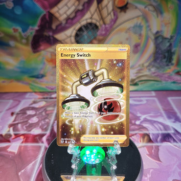 A Secret Rare "Energy Switch" (212/195) card from the Pokemon Set: Silver Tempest.