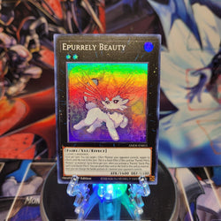 A Super Rare "Epurrely Beauty" card from the Yugioh Set: Amazing Defenders.