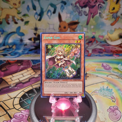 A Secret Rare "Esper Girl" card from the Yugioh Set: Quarter Century Stampede (RA04).
