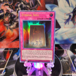 An Ultra Rare "Eternal Soul" card from the Yugioh Set: Duel Power.