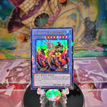 A Duel Terminal Ultra Rare "Evigishki Soul Ogre" card from the Yugioh Set: Duel Terminal 5 (DT05).