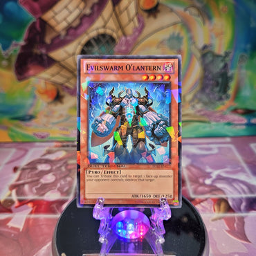 A Common Duel Terminal "Evilswarm O'Lantern" card from the Yugioh Set: Duel Terminal 7 (DT07).