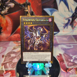 A Gold Rare "Evilswarm Ouroboros" card from the Yugioh Set: Premium Gold: Infinite Gold (PGL3).