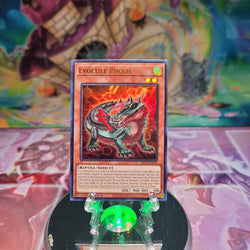 An Ultra Rare "Evoltile Pholis" card from the Yugioh Set: 25th Anniversary Tin: Dueling Mirrors.