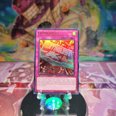 An Ultra Rare "Extinguish!" card from the Yugioh Set: 25th Anniversary Tin: Dueling Mirrors.