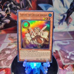 A Super Rare "Fairyant the Circular Sorcerer" card from the Yugioh Set: Photon Hypernova.