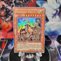 An Ultra Rare "Felgrand Dragon" card from the Yugioh Structure Deck: Rise of the Dragon Lords.