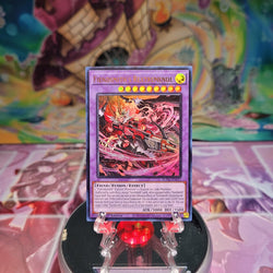 An Ultra Rare "Fiendsmith's Rextremende" card from the Yugioh Set: Supreme Darkness (SUDA).