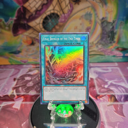 A Super Rare "Final Bringer of the End Times" card from the Yugioh Set: Rage of the Abyss (ROTA).