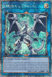 A Quarter Century Secret Rare "Firewall Dragon" card from the Yugioh 25th Anniversary Tin: Dueling Heroes (TN23).