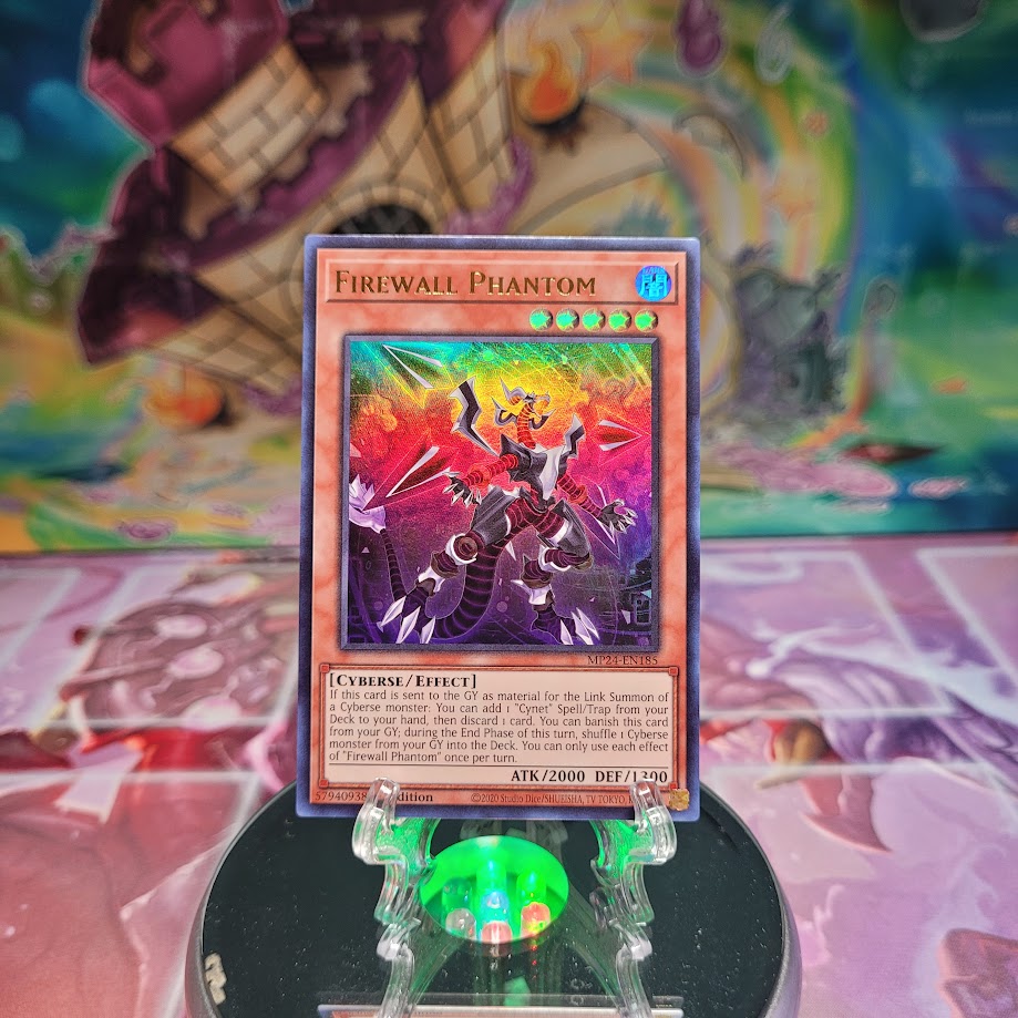 An Ultra Rare "Firewall Phantom" card from the Yugioh Set: 25th Anniversary Tin: Dueling Mirrors.