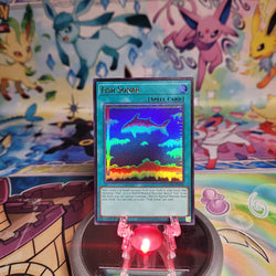 An Ultra Rare "Fish Sonar" card from the Yugioh Set: Magnificent Monsters (MAMO).
