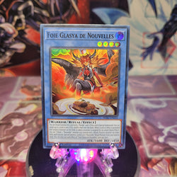 A Super Rare "Foie Glasya De Nouvelles" card from the Yugioh Set: Wild Survivors.