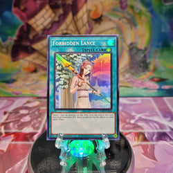 A Super Rare "Forbidden Lance" card from the Yugioh Set: Rarity Collection 2 (RA02).