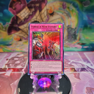 An Ultra Rare "Forge a New Future" card from the Yugioh Set: 25th Anniversary Tin: Dueling Mirrors.